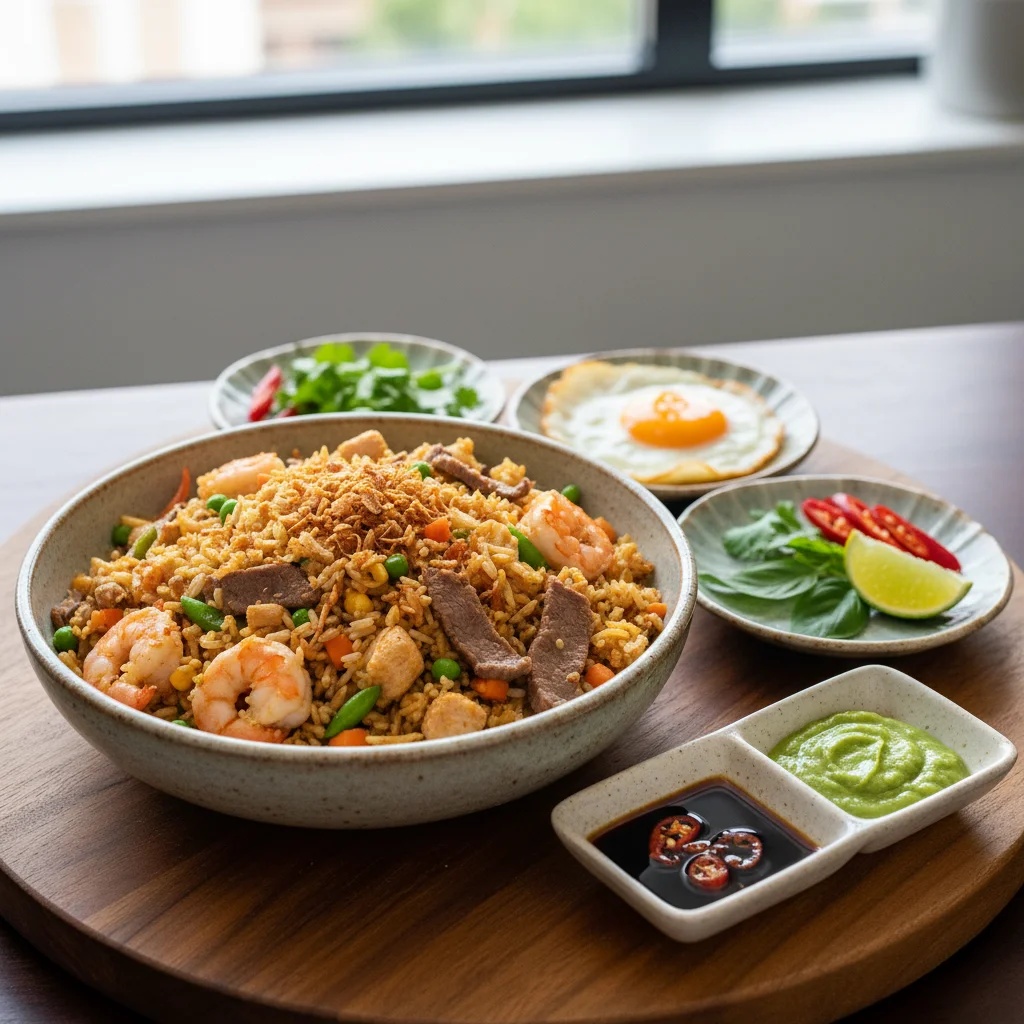 Cơm Chiên Tôm Thập Cẩm Chay Dương Châu