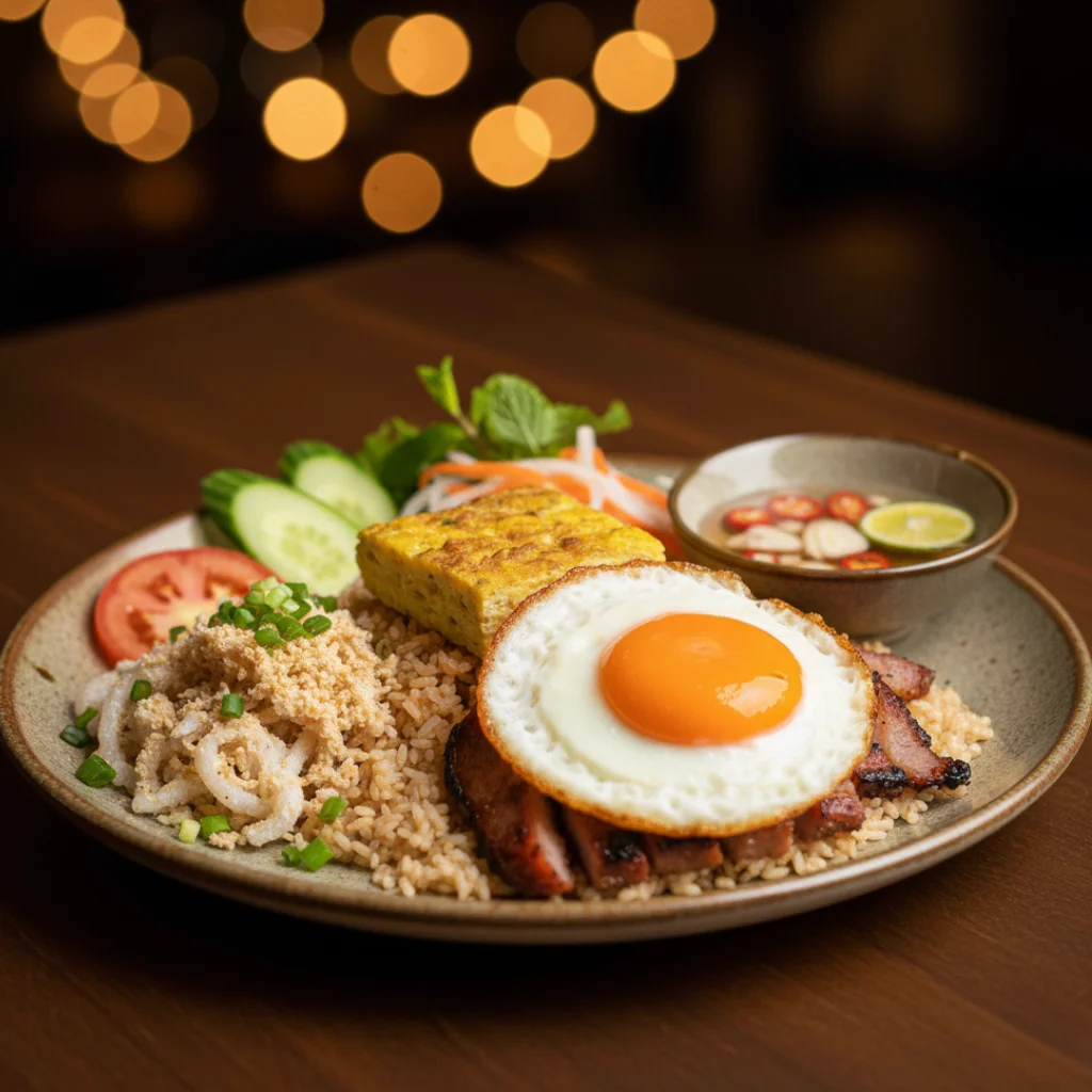 Cơm Tấm Bì Chả Thịt Nướng Trứng Chiên