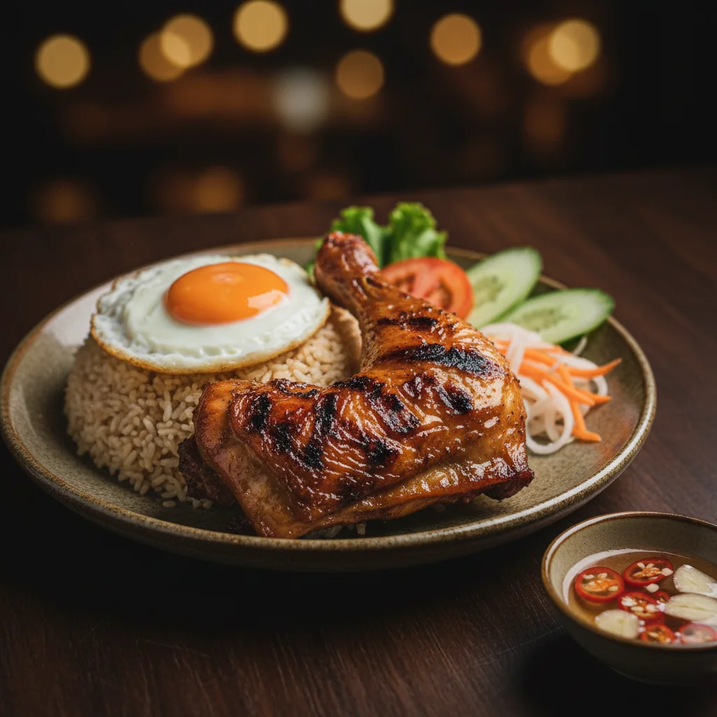 Cơm Tấm Gà Nướng / Gà Xối Mỡ