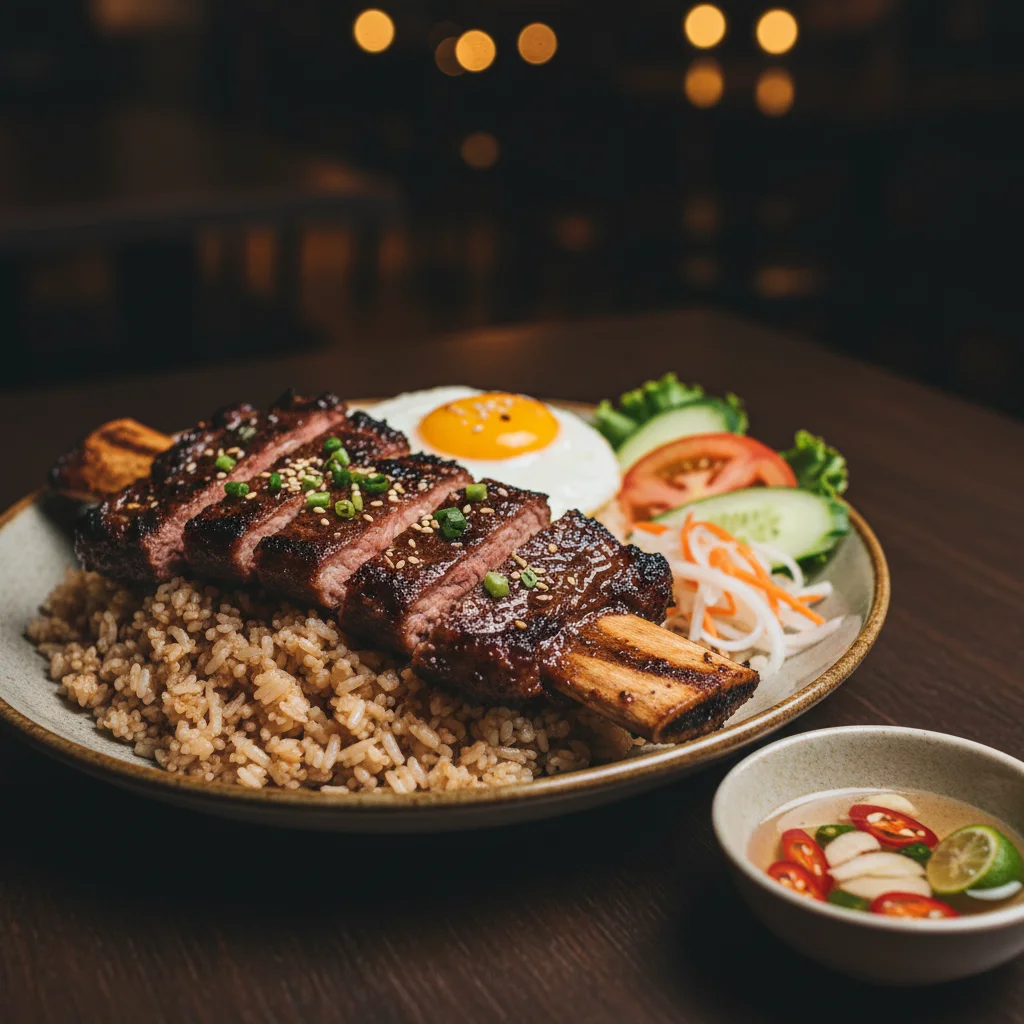 Cơm Tấm Sườn Bò Nướng