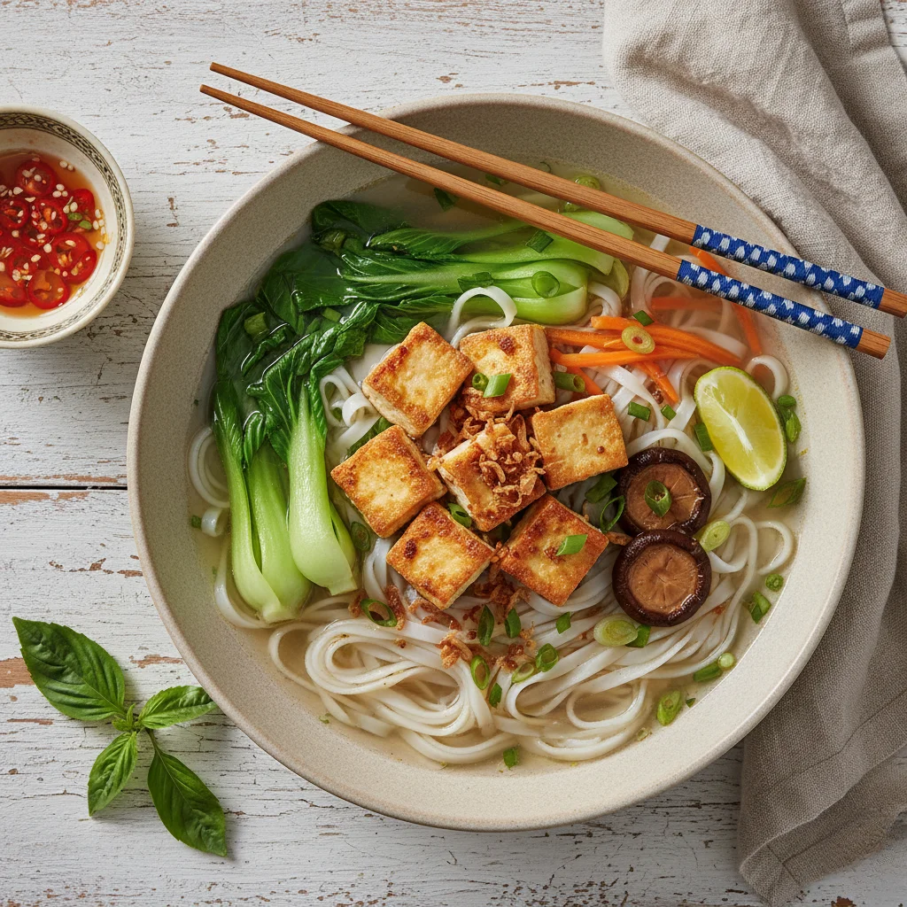 Phở Chay / Phở Đậu Hũ Xào Rau