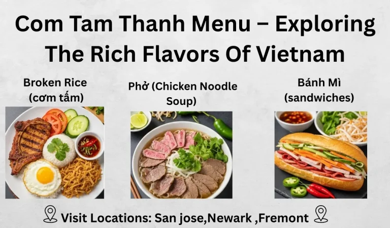 Com Tam Thanh Menu