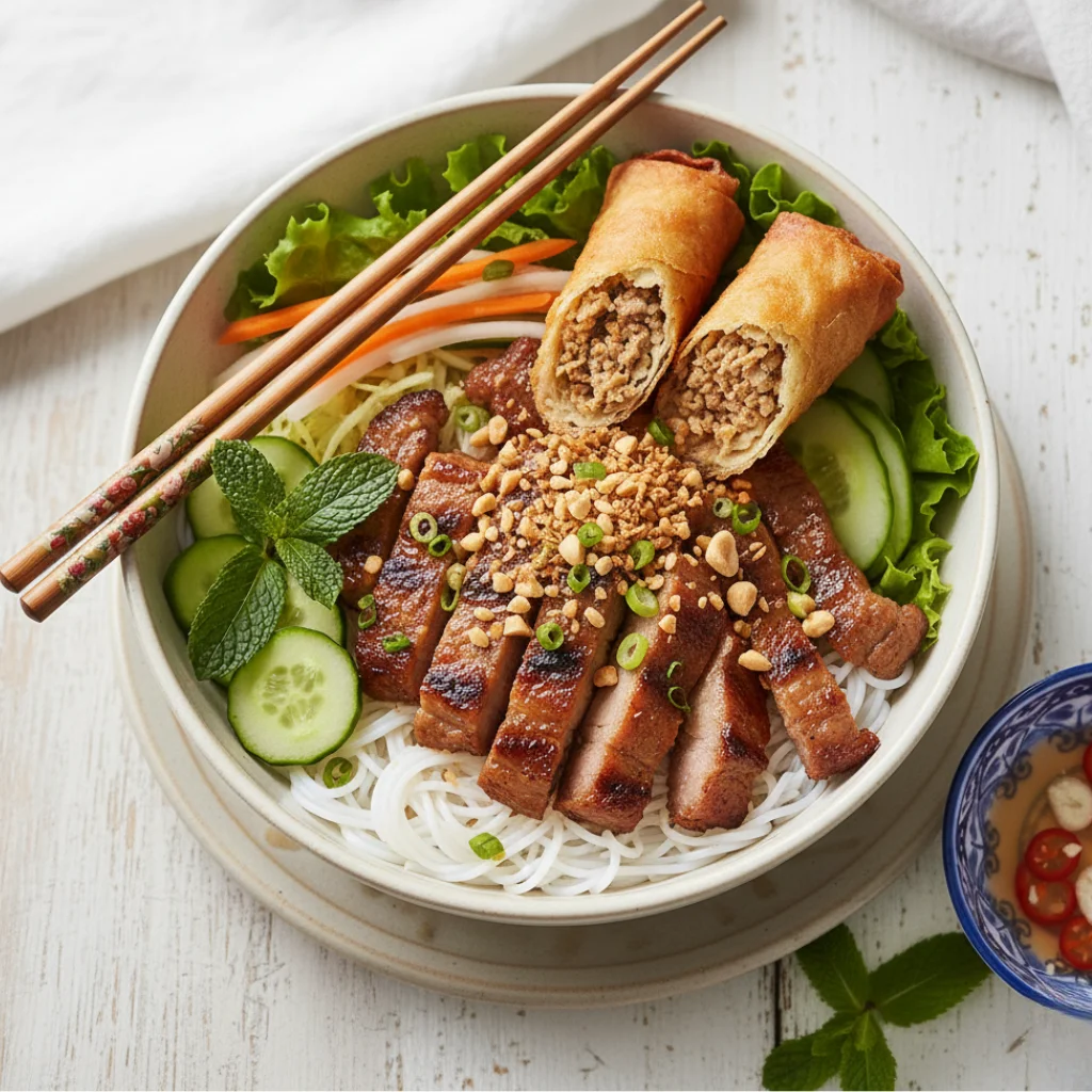 Bún Thịt Nướng Chả Giò