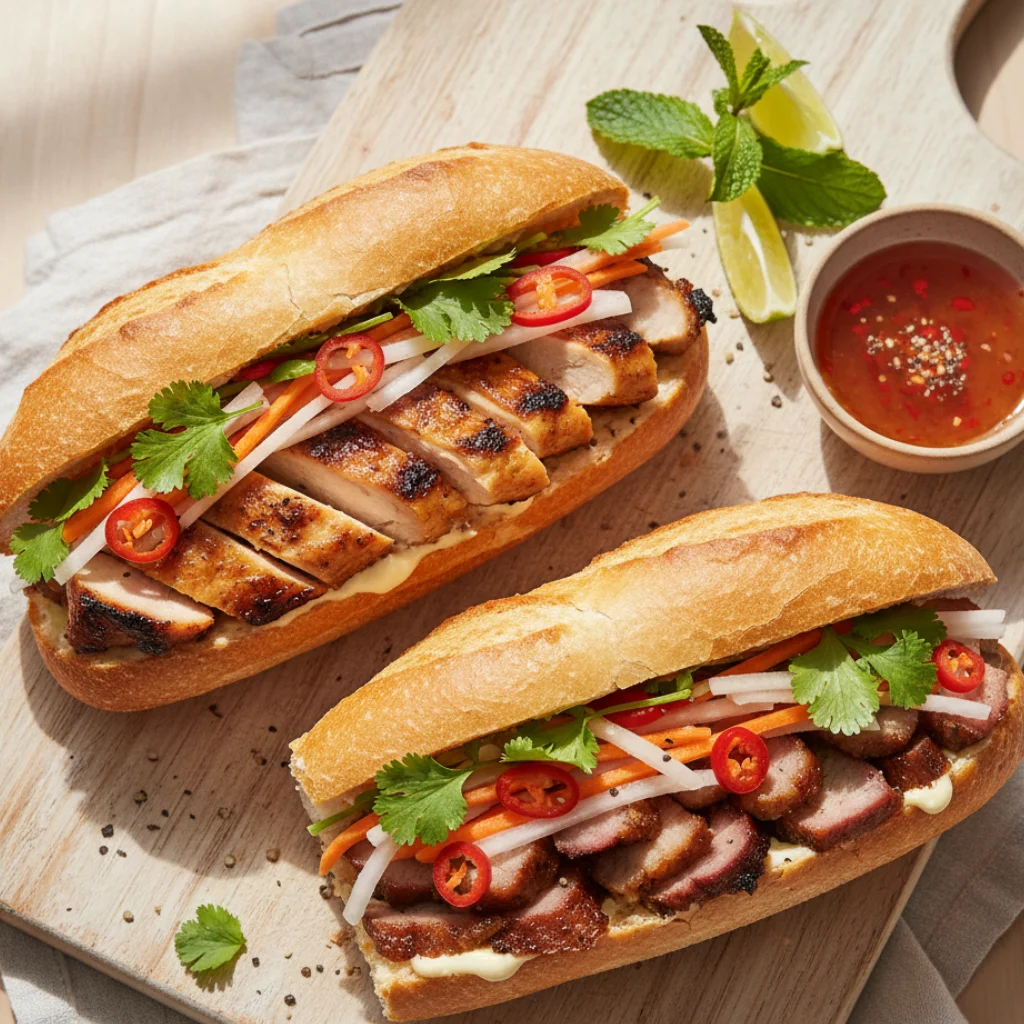 Bánh Mì Gà Nướng / Thịt Nướng